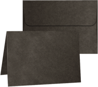 Black A7 cards with envelopes