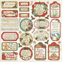 Stamperia Klassiek Kerst Dubbelzijdig Papierpakket 6" x 6" 