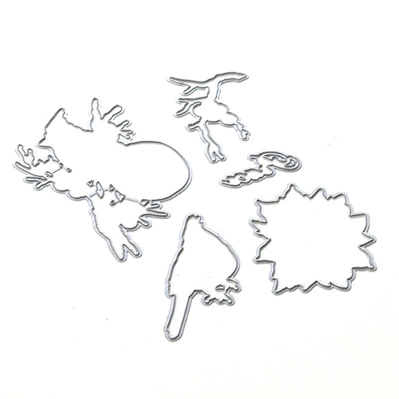 Elizabeth Craft Designs Birds of Peace Metal Die Set