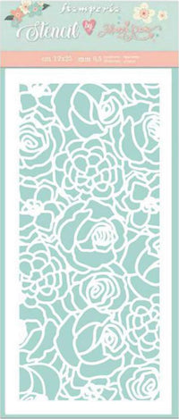 Stamperia Plantilla Gruesa Círculo de Amor Textura Rosas 