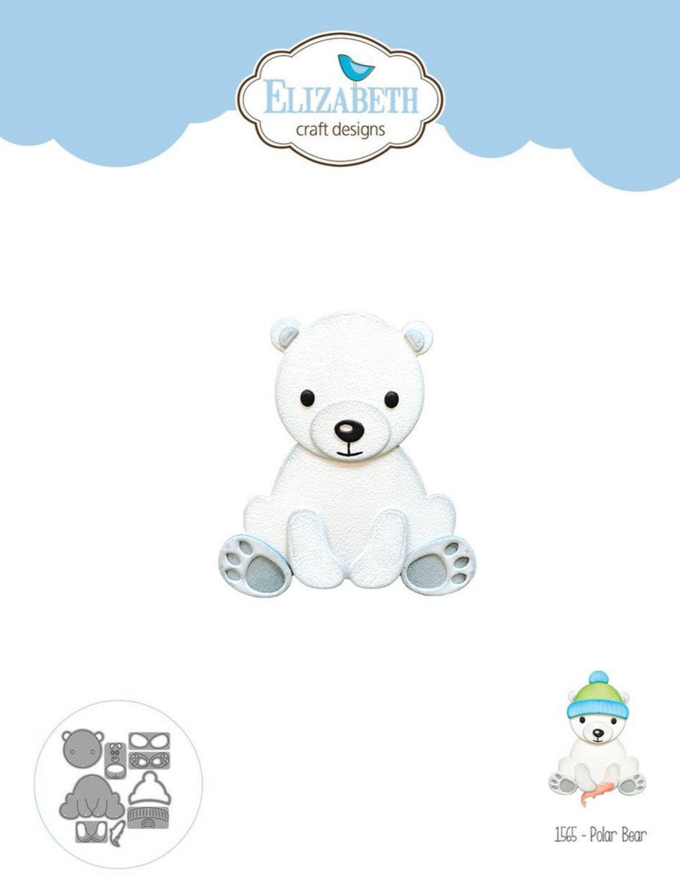 Elizabeth Craft Designs Juego de troqueles de oso polar