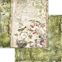 Stamperia Forest-papierpakket 30 x 30 cm papiercollectie