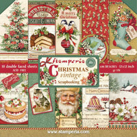 Stamperia Christmas Vintage Paper Pack 12” x 12”