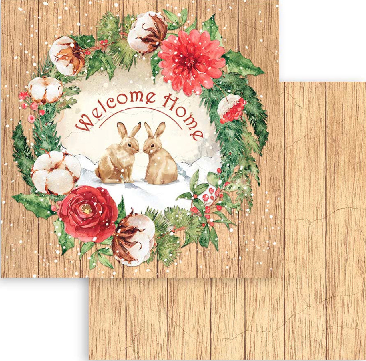 Stamperia Romantic Collection - Home for the Holidays 12” x 12” Paper Collection