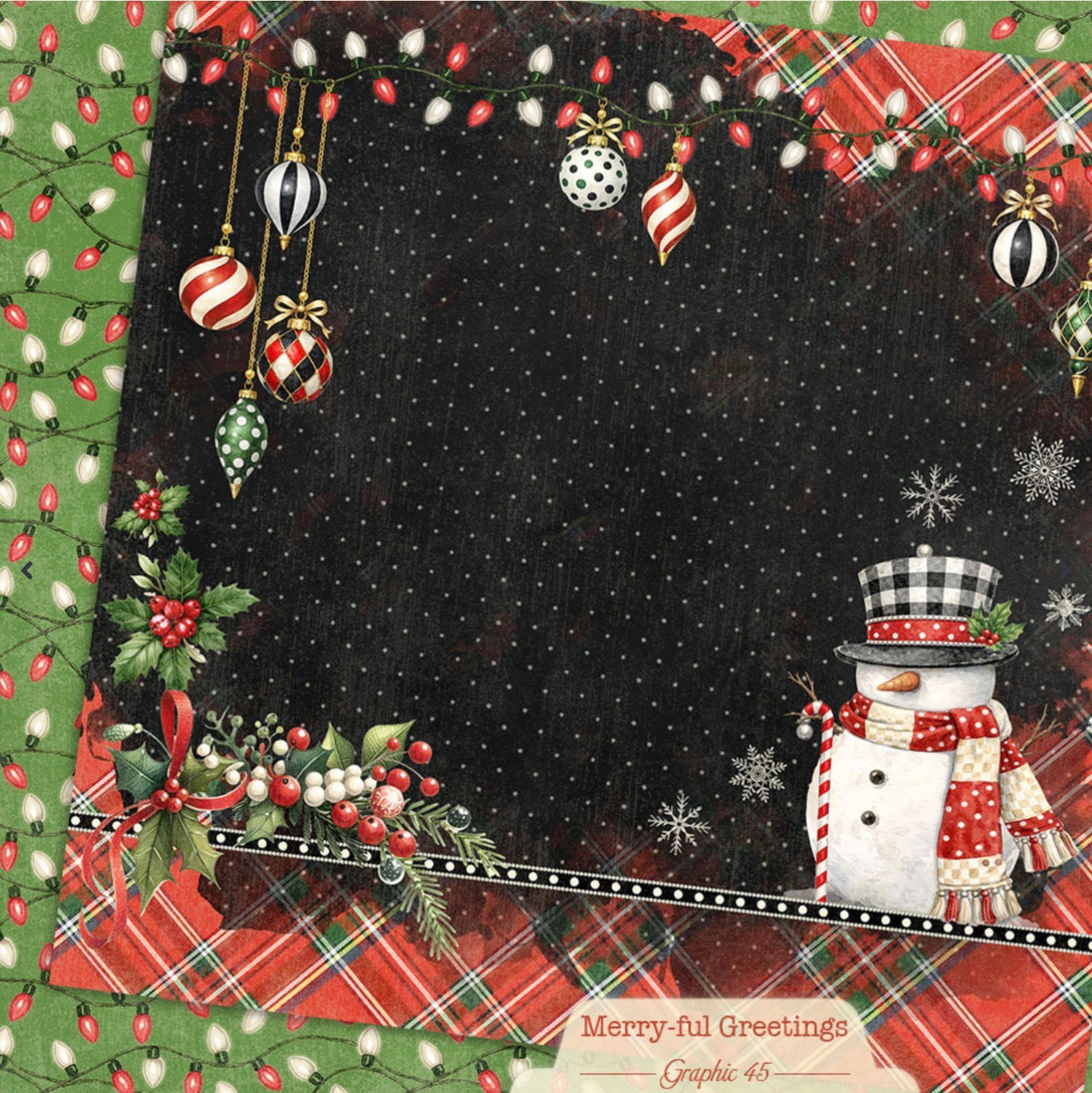 Graphic 45 Merry-ful Greetings 8” x 8” Collection Pack