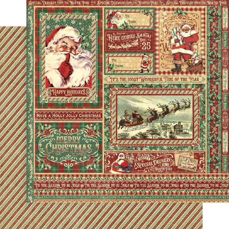 Graphic 45 Letters To Santa 8x8 Collection Pack