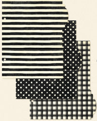 Graphic 45 Check Binder Album with Interactive Pages — Black