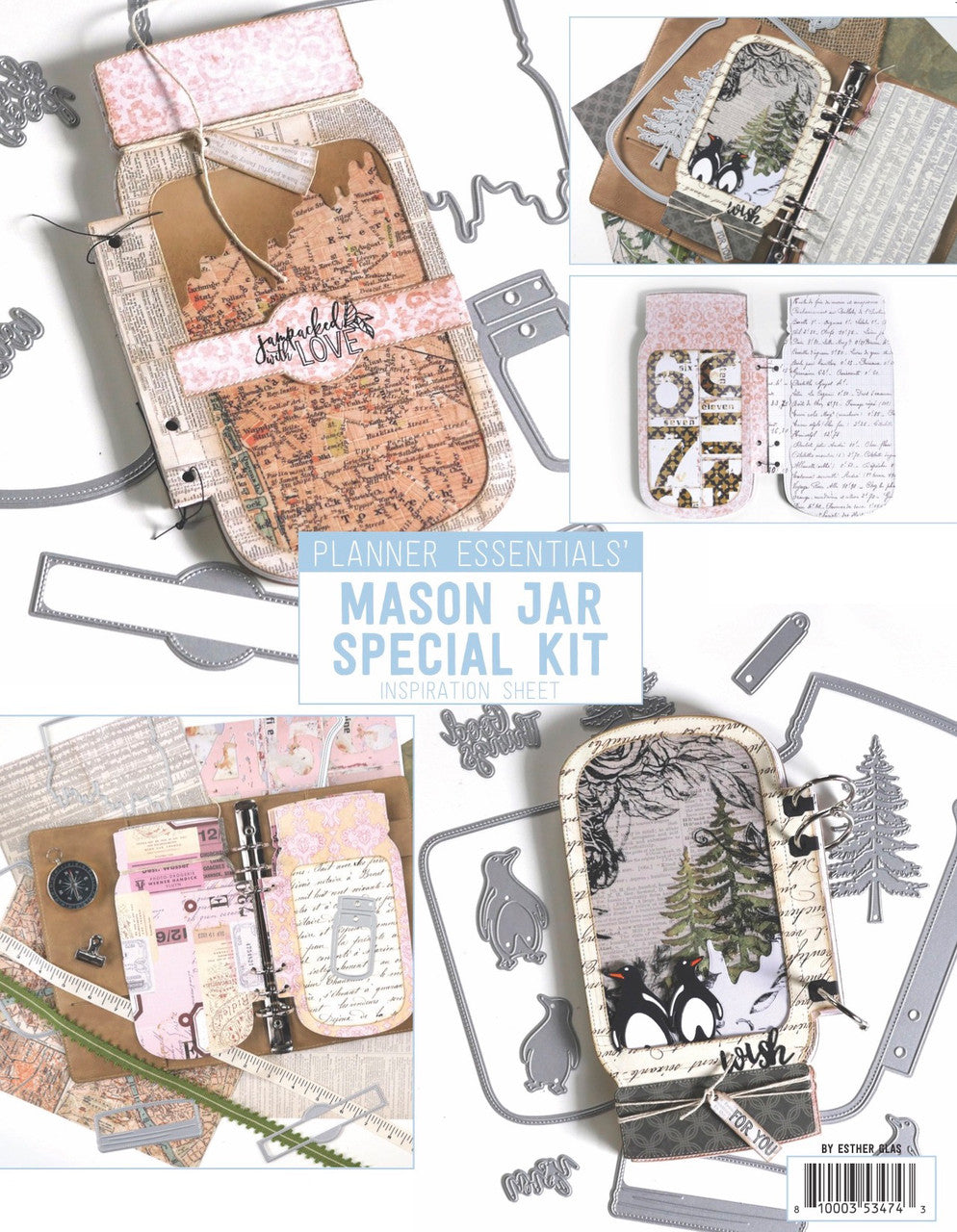 Elizabeth Craft Designs Mason Jar / Sneeuwbol speciale kit