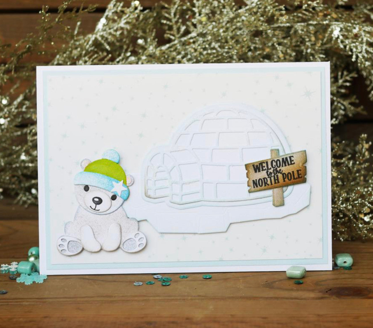 Elizabeth Craft Designs Juego de troqueles de oso polar