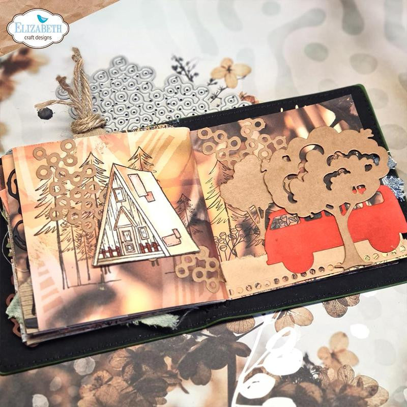 Elizabeth Craft Designs Cabin Love-stempelset