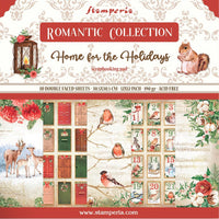 Stamperia Romantische Collectie - Huis voor de Feestdagen 30 x 30 cm Papiercollectie