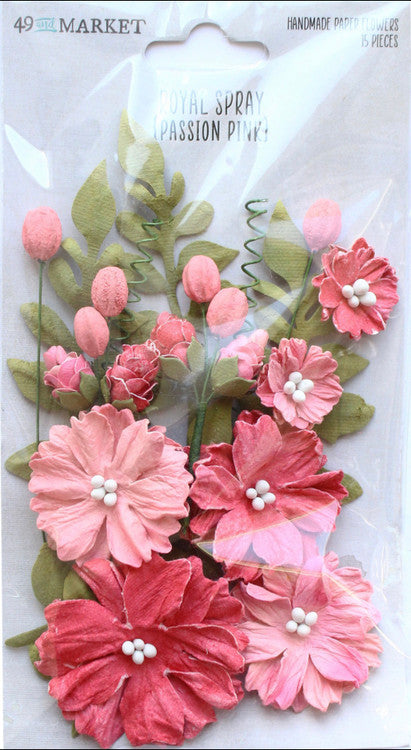 49 y Market Royal Spray Flores rosa pasión 