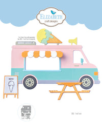 Elizabeth Craft Designs Juego de troqueles para camión de comida 2012