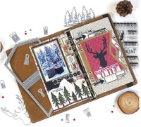 Elizabeth Craft Designs Planner Essentials 13 - Inserto navideño de invierno