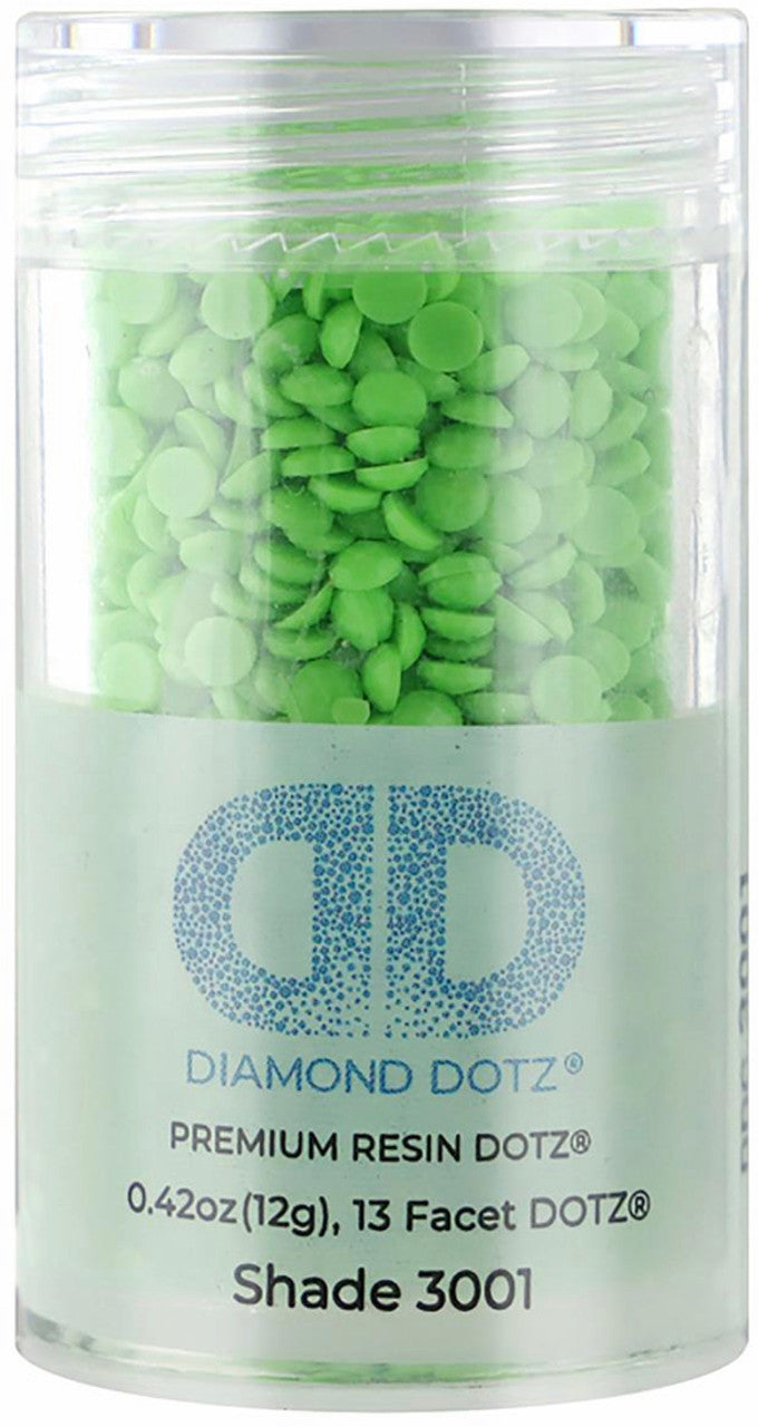 Diamond Dotz Freestyle Gems 2.8mm 12g Neon Green 3001