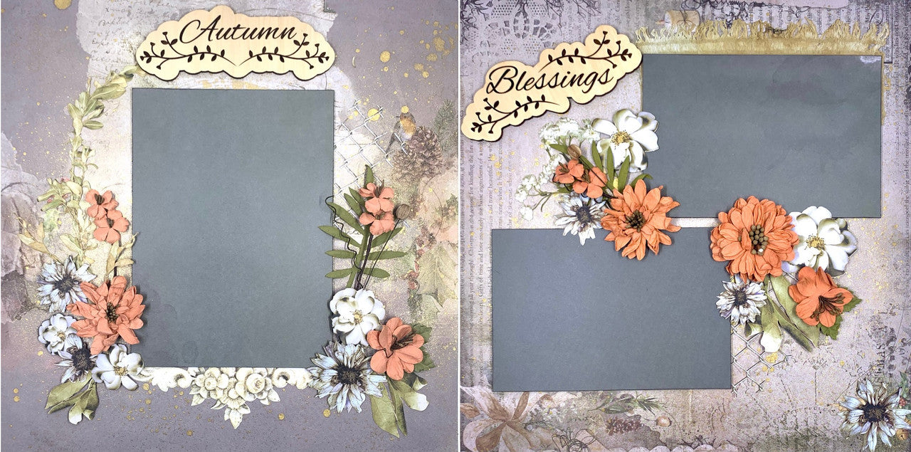 Autumn Blessings 2-Page Layout (Virtual Class 32)