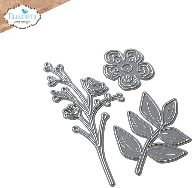 Elizabeth Craft Designs Juego de troqueles de metal con ramo de flores