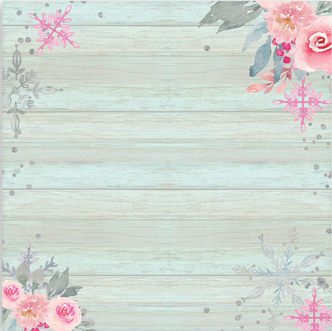 Stamperia Christmas Rose Colección Maxi Pad de 12” x 12” (22 de una sola cara) 