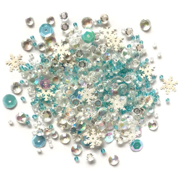 Buttons Galore Sparkletz Embellishments Snow Crystals