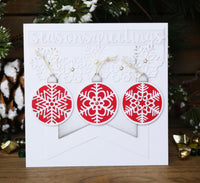 Elizabeth Craft Designs Snowflake Border Die Set