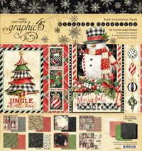 Graphic 45 Merry-ful Greetings 8” x 8” Collection Pack