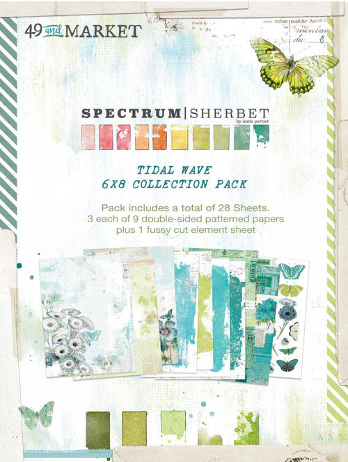 49 & Market Spectrum Sherbet - 6” x 8” Tidal Wave Paper Collection