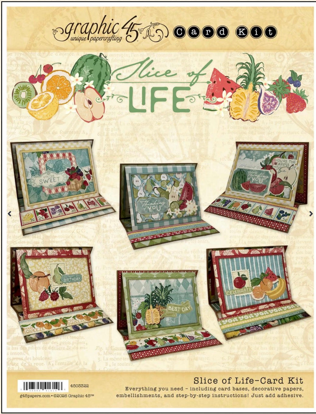 Graphic 45 Slice of Life Card Kit