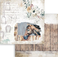 Stamperia 30 x 30 cm romantisch paardenpapierpakket