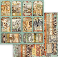 Stamperia Double Face 8” x 8” Paper Collection - Savana