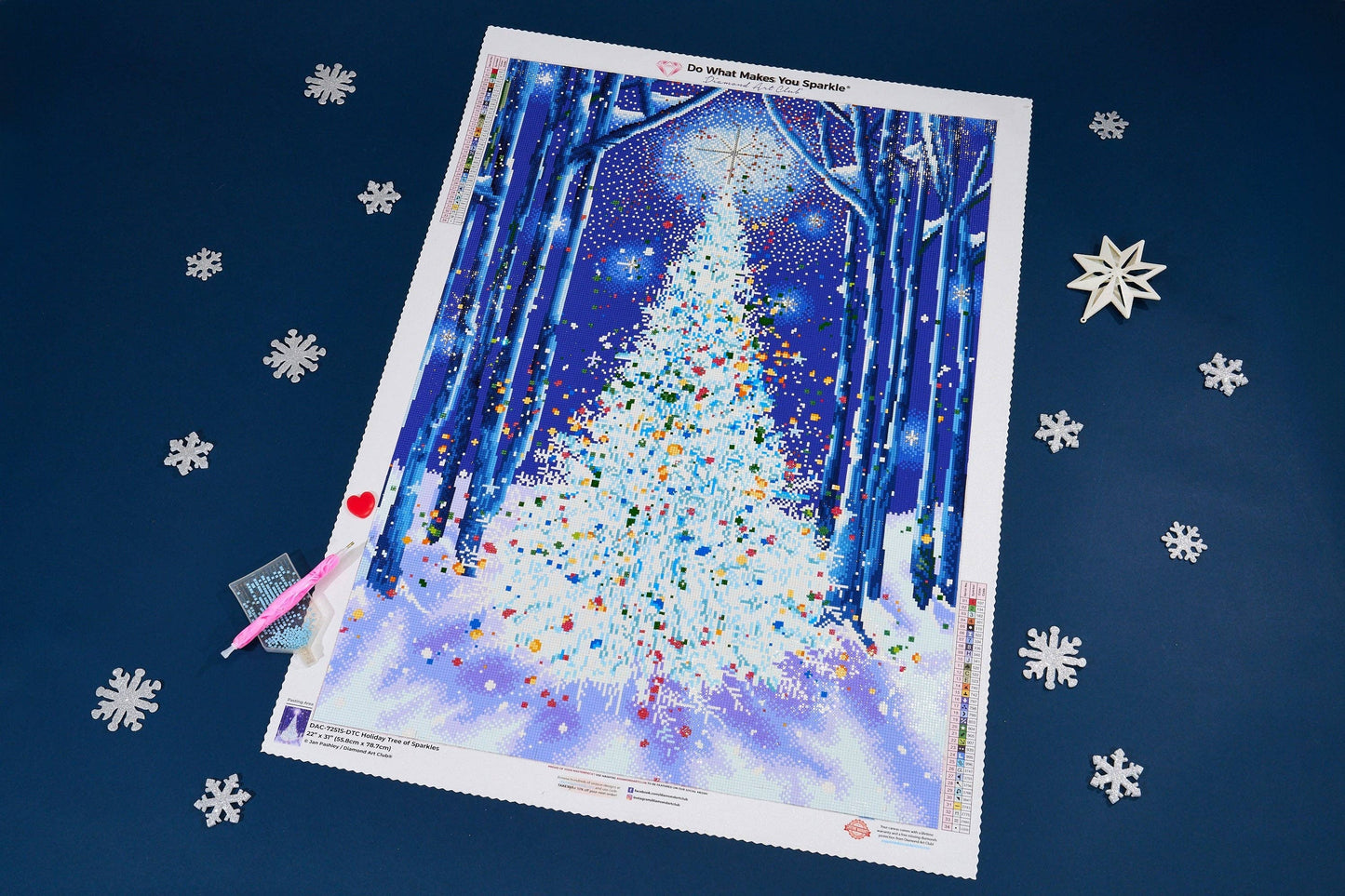 Diamond Art Club SQUARES Holiday Tree of Sparkles