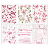 49 and Market Color Swatch Blossom Rub-on Transfer Set