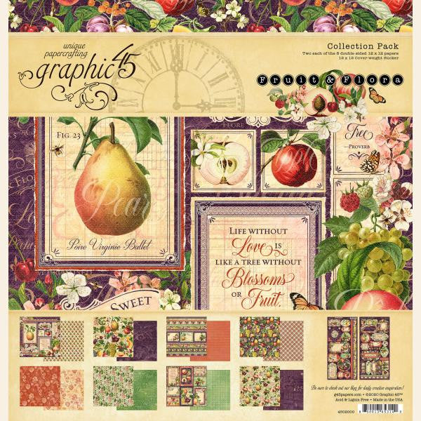 Graphic 45 Fruit and Flora 12 x 12 Collection Pack