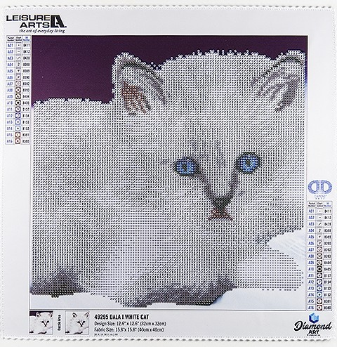 Diamond Art Diamond Dotz White Cat – Kreative Kreations