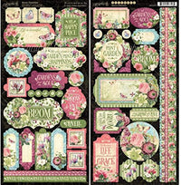 Pegatinas de la colección Bloom Graphic 45