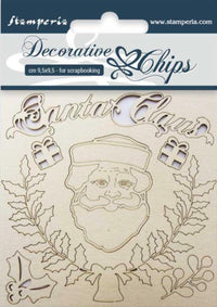Stamperia Decoratieve Chips Kerstman