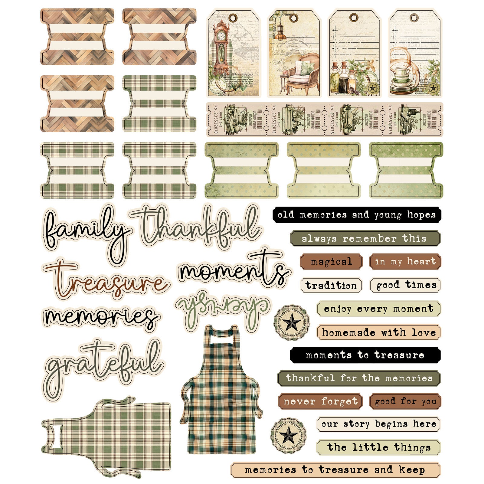 49 & Market Cottagecore Die-Cut Elements