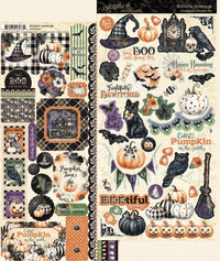 Graphic 45 BOOtiful Greetings Cardstock Sticker Set