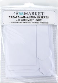 49 and Market Create An Album Inserts 6x8 Assortment 1 - White