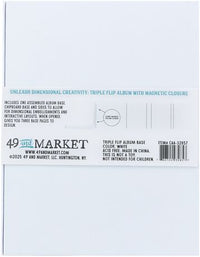49 and Market Create An Album Triple Flip Album Base - White