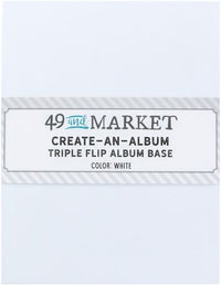49 and Market Create An Album Triple Flip Album Base - White