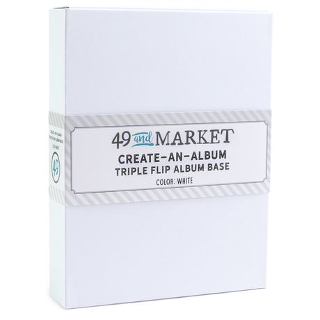 49 and Market Create An Album Triple Flip Album Base - White