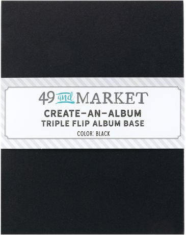 49 and Market Create An Album Triple Flip Album Base - Black