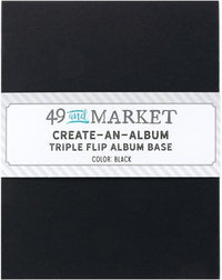 49 and Market Create An Album Triple Flip Album Base - Black