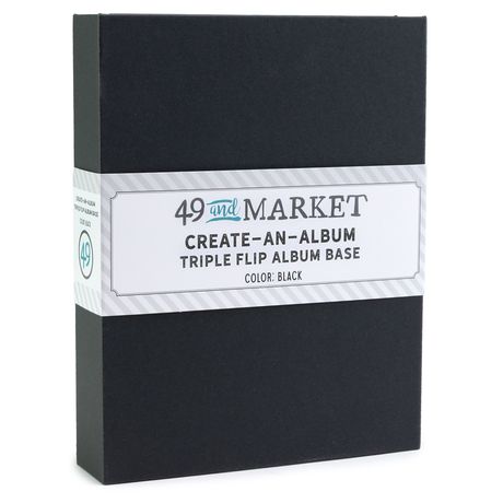 49 and Market Create An Album Triple Flip Album Base - Black