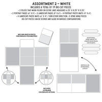 49 and Market Create An Album Inserts 6x8 Assortment 2 - White