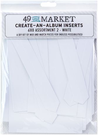 49 and Market Create An Album Inserts 6x8 Assortment 2 - White