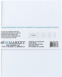 49 and Market Create An Album Quadruple Flip Album Base - White