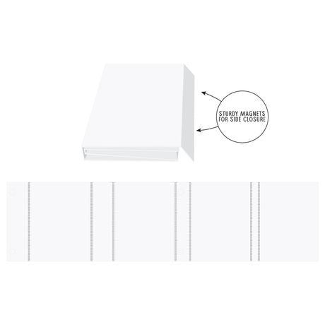 49 and Market Create An Album Quadruple Flip Album Base - White