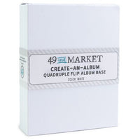 49 and Market Create An Album Quadruple Flip Album Base - White
