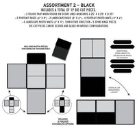 49 and Market Create An Album Inserts 6x8 Assortment 2 - Black